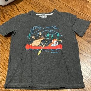 Eddie Bauer Charcoal Adventure Graphic Tee